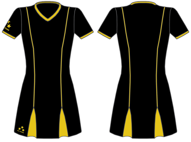 Godet Netball Dress (Short Sleeve) Godet Netball Dress (Short Sleeve)