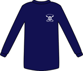  - Navy Crew - Cotton Long Sleeve Unisex T shirt
