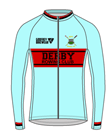  - Cambridge Blue - Custom L/S Full-zip Cycling Jacket (mesh lining)