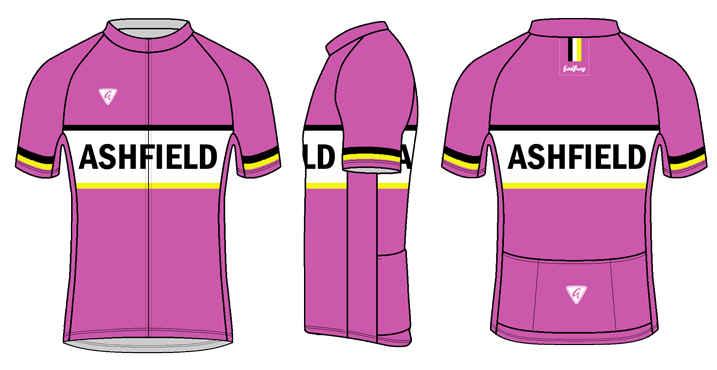 Pink - Custom S/S Lightweight Full-Zip Cycling Jersey