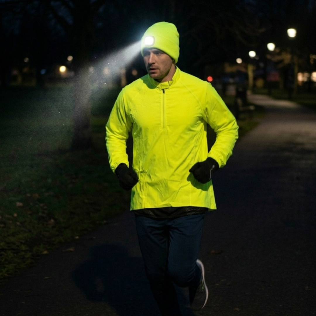 LED Beanie - Fluo Yellow