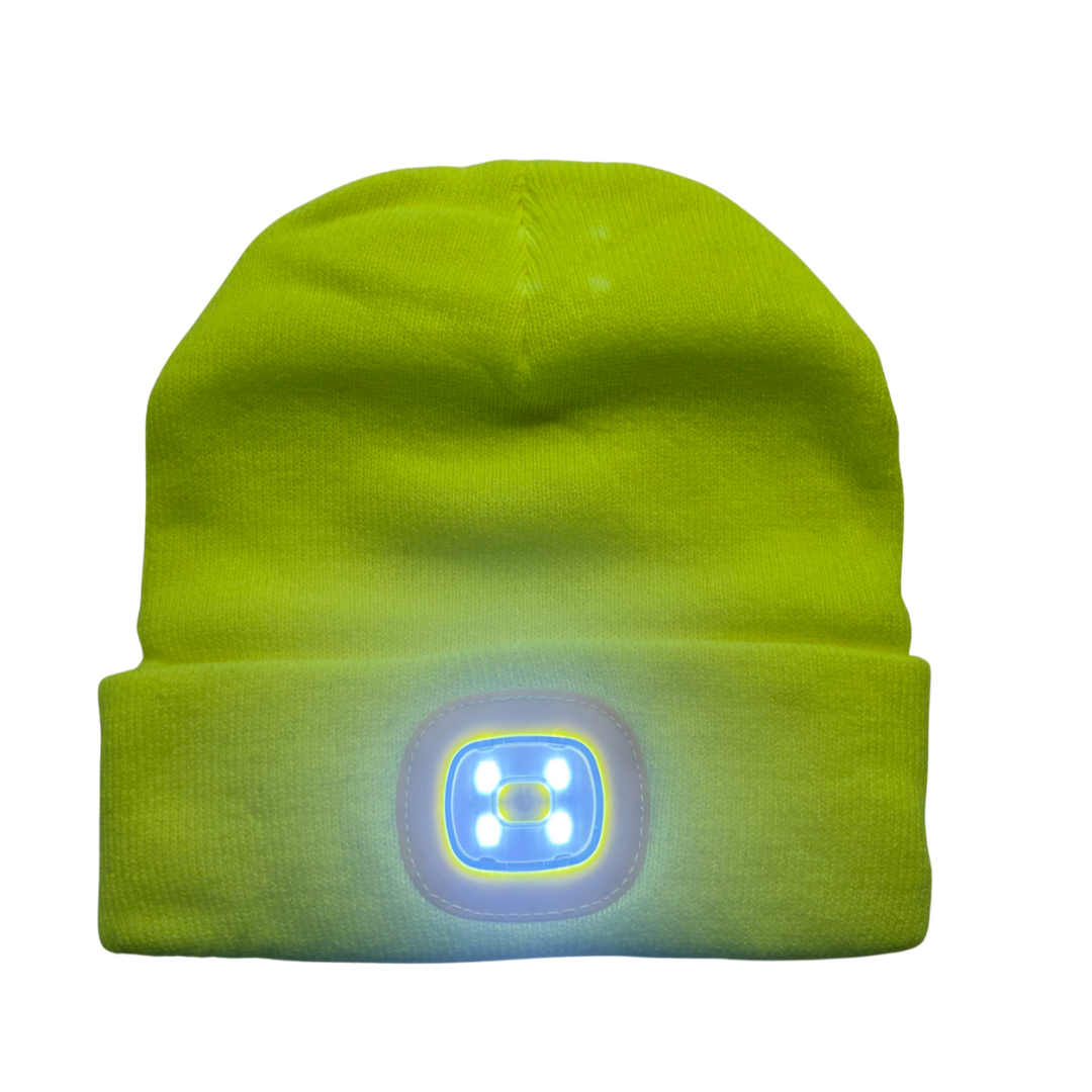 LED Beanie - Fluo Yellow
