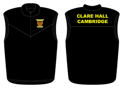 'Clare Hall Cambridge' on the back - Classics Gilet