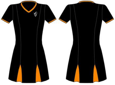 Godet Netball Dress (Short Sleeve)