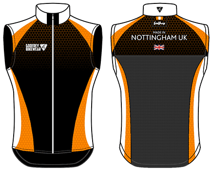 Custom Full-Zip Cycling Gilet (fleece lining)