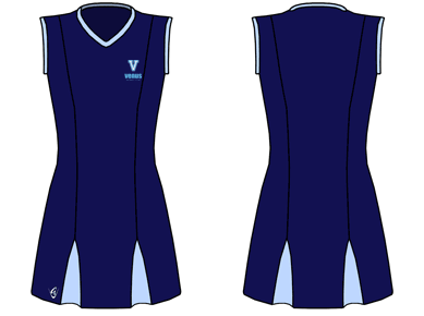 Godet Netball Dress (Sleeveless)