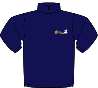 Navy - Zip Neck Fleece