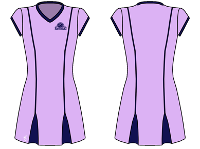 Godet Netball Dress (Cap Sleeve)