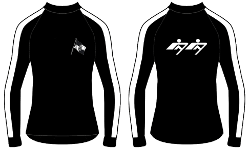 Black with logo on the back - Custom Performance Tee LS