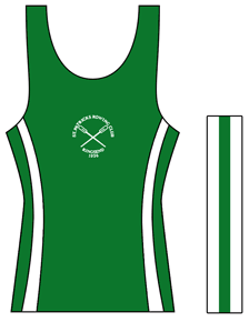 White side stripes - Custom Singlet