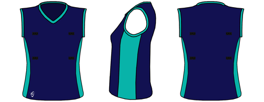 Netball V-neck Top (Sleeveless)