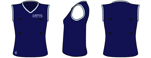 Netball V-neck Top (Sleeveless)