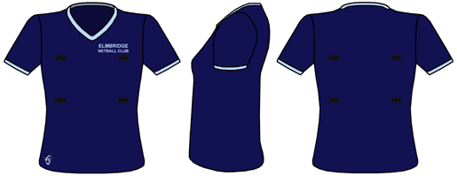 Netball V-neck Top (Short Sleeve)