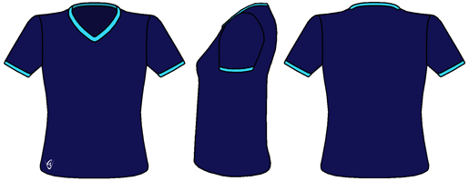 Netball V-neck Top (Short Sleeve)