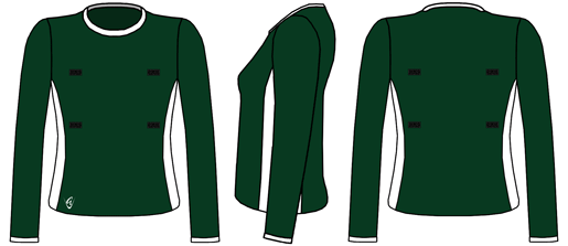 With velcro - Netball Top (Long Sleeve)