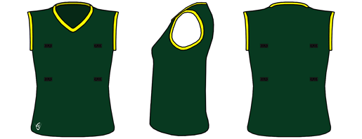 With velcro - Netball Top (Sleeveless)