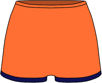 Orange - Netball Mini Shorts