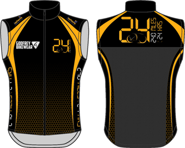 Custom Full-Zip Cycling Gilet (fleece lining)