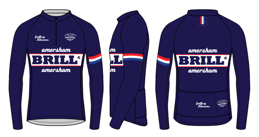 ABA - Navy - L/S Classics Neck-Zip Cycling Jersey