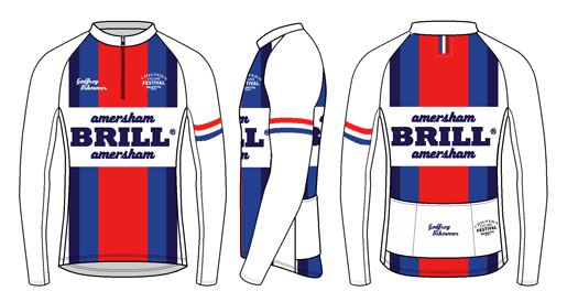 ABA - White - L/S Classics Neck-Zip Cycling Jersey