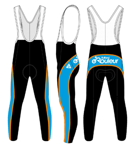 Blue - Custom Cycling Bib Leggings