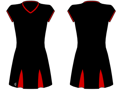 Godet Netball Dress (Cap Sleeve)