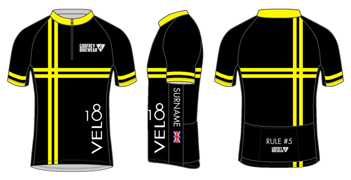 Custom S/S Lightweight Neck-Zip Cycling Jersey