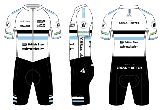 White - Custom Front-Zip Cycling RaceSuit