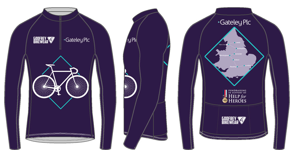 Custom L/S Classics Neck-Zip Cycling Jersey