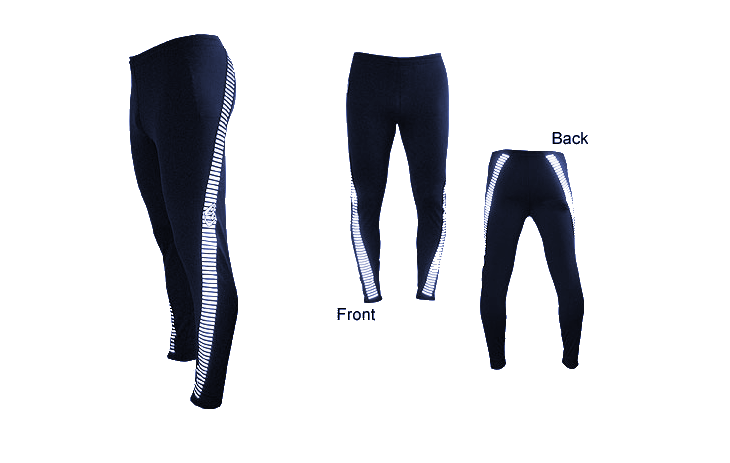 Navy - Reflective Twisted Leggings