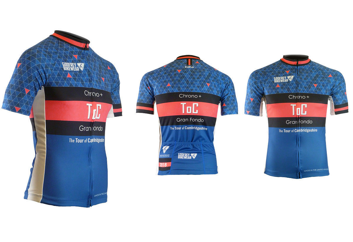 Tour of Cambridgeshire 2018 S/S Lightweight Full-Zip Cycling Jersey - Race Fit