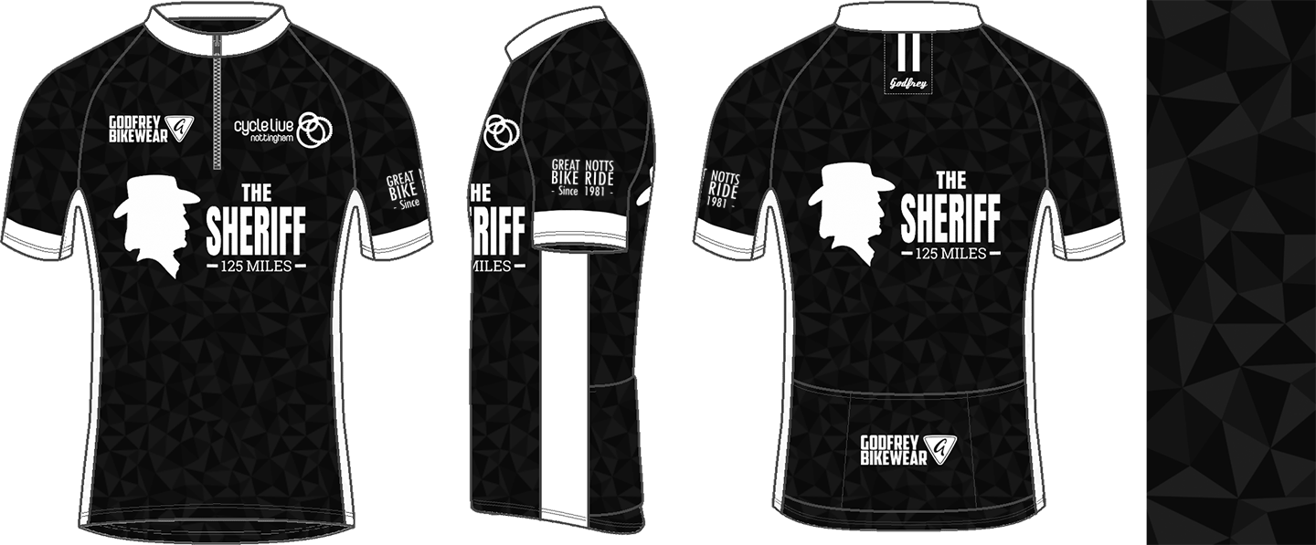 The Sheriff - S/S Lightweight Neck-Zip Cycling Jersey