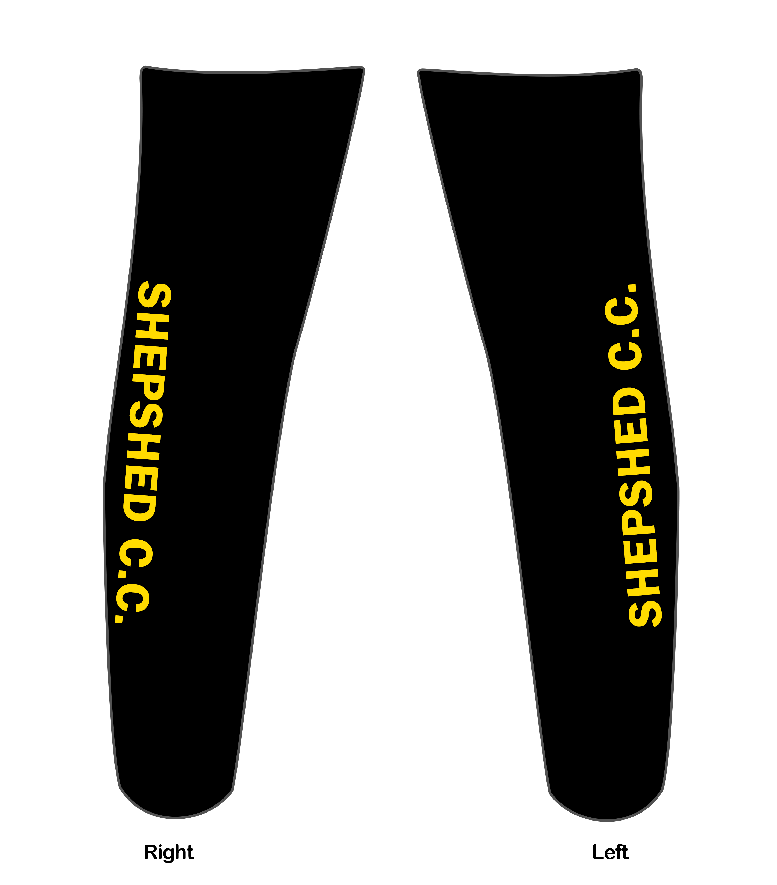 Yellow Print - Custom Cycling Leg Warmers