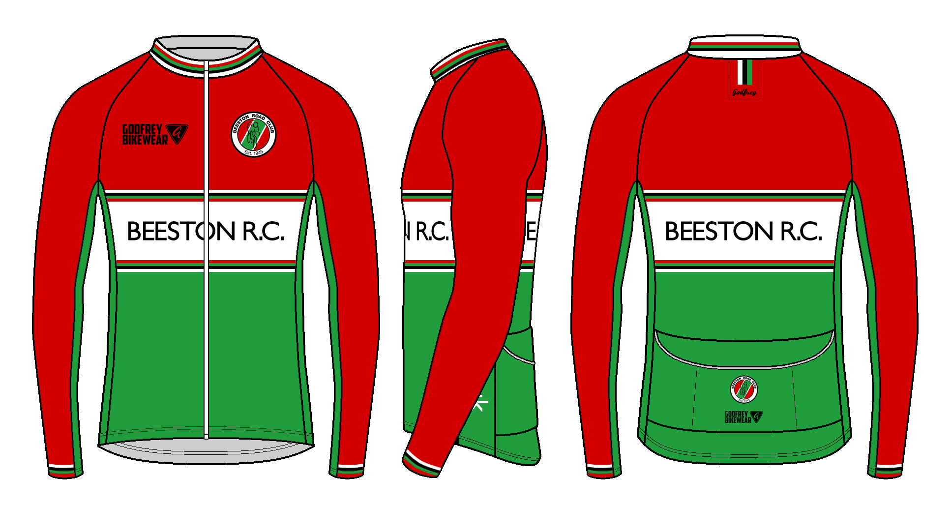 Custom L/S Full-zip Cycling Jacket (mesh lining)