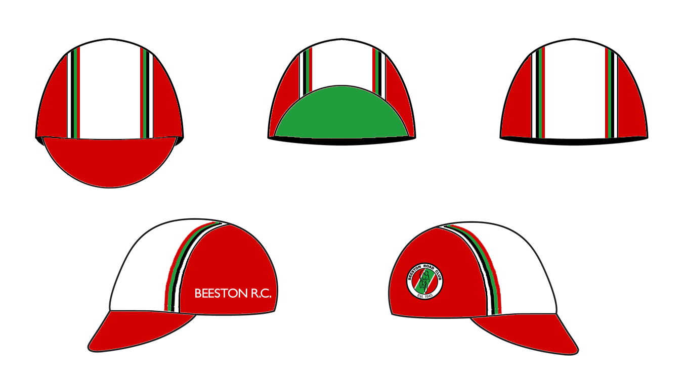 White Stripe - Custom GS-Lite Cycling Cap