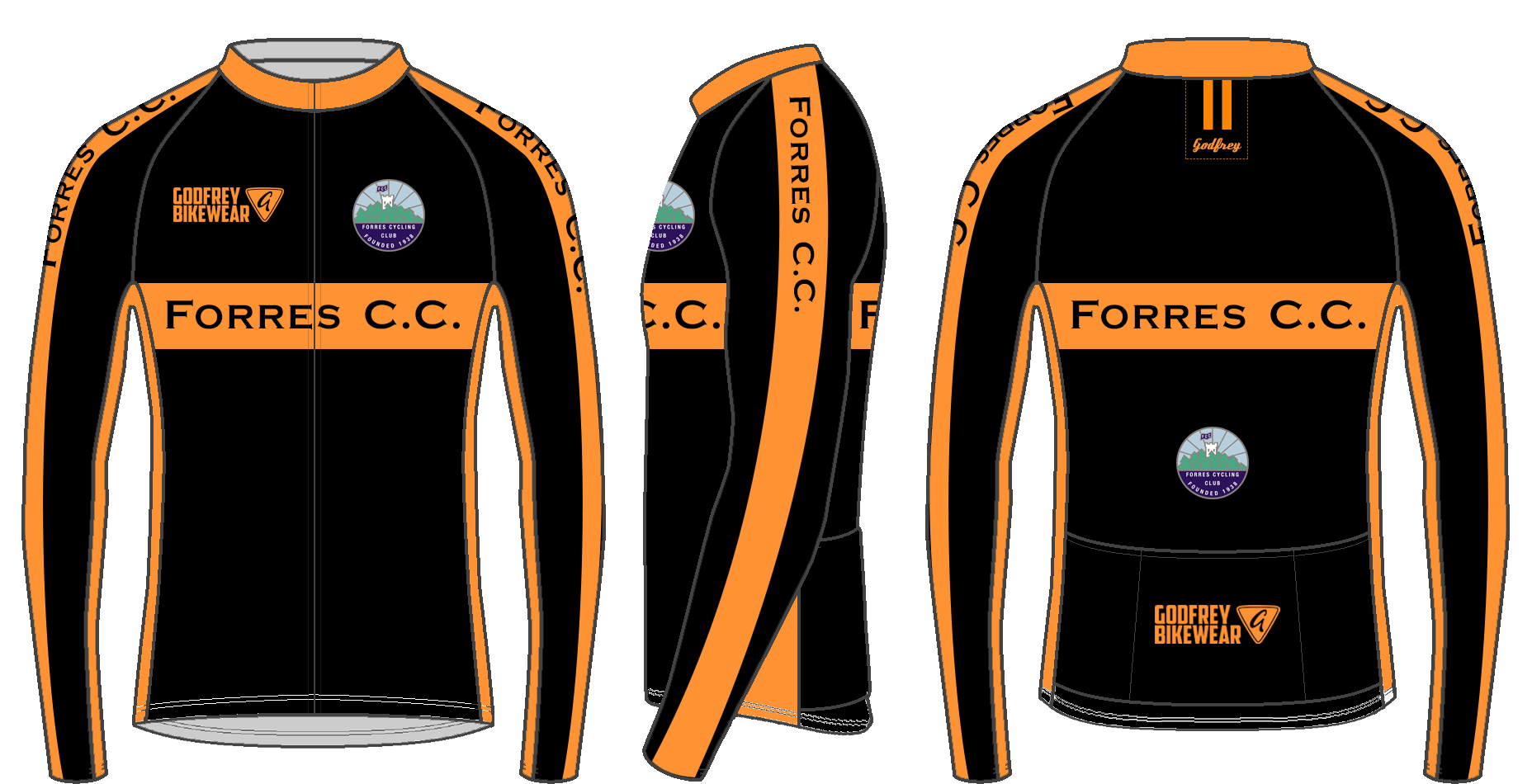 Custom L/S Classics Full-Zip Cycling Jersey