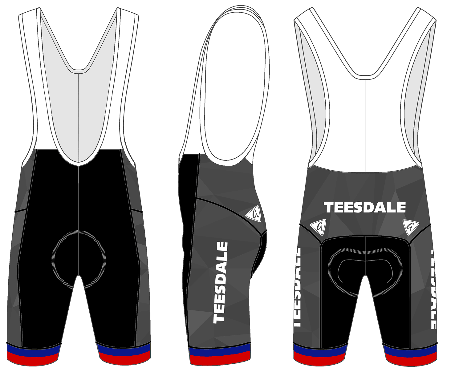 Grey - Custom Elite Cycling Bib Shorts