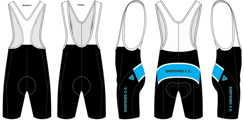 Black & Blue - Cycling Bib Shorts