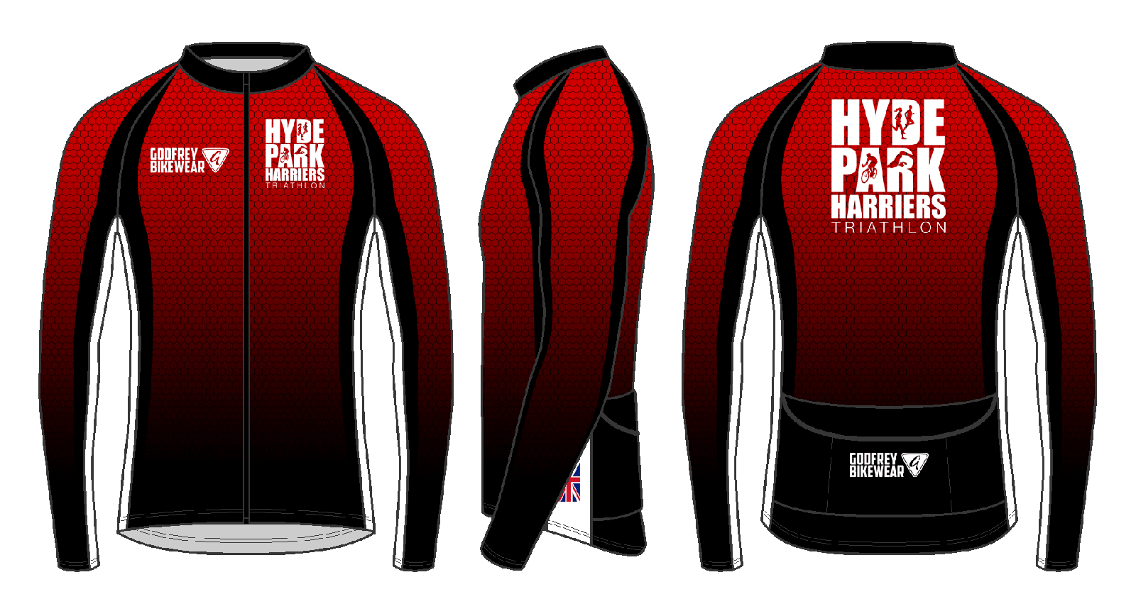 Custom L/S Full-zip Cycling Jacket (mesh lining)