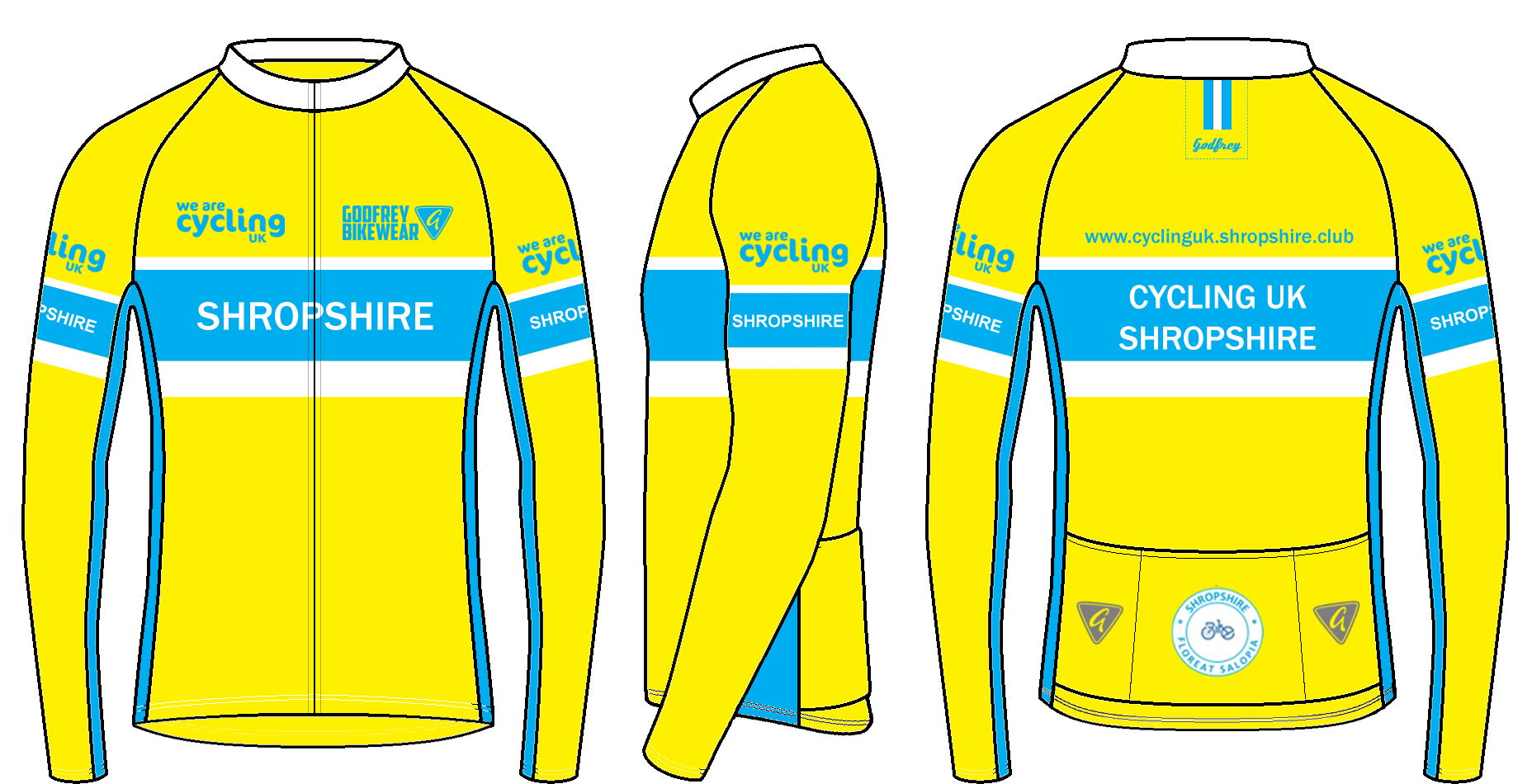 Club Fit - Custom L/S Classics Full-Zip Cycling Jersey