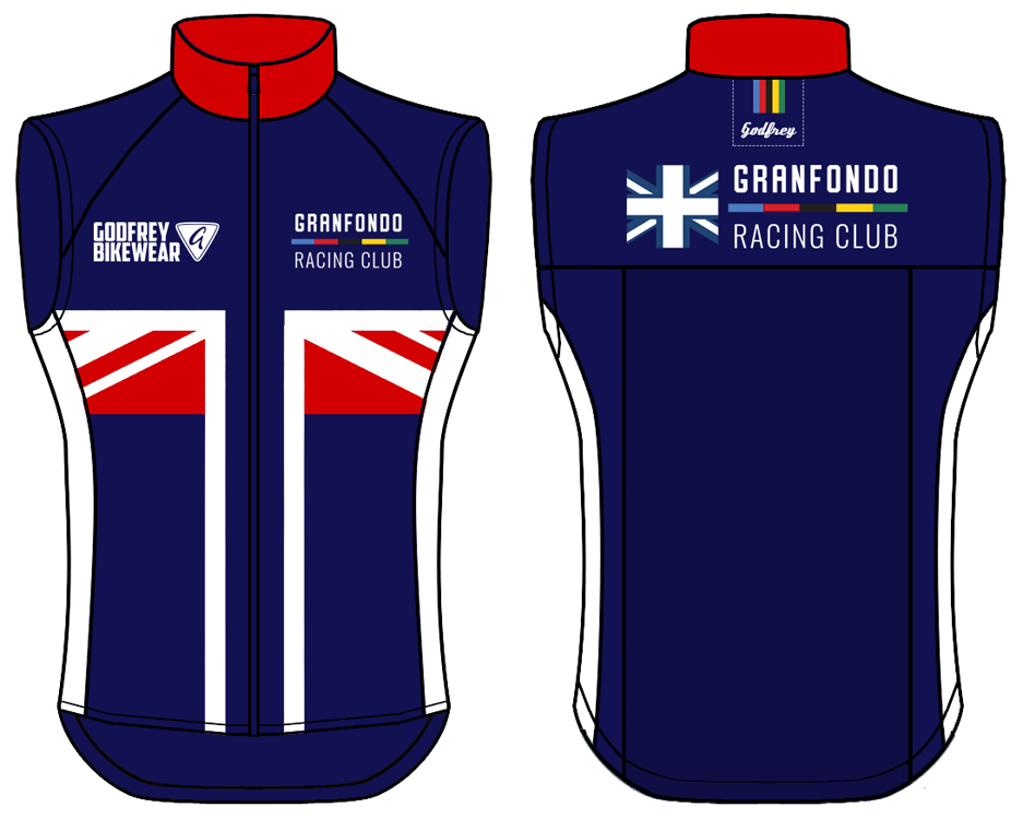 Custom Full-Zip Cycling Gilet (Unlined)