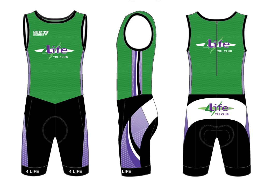 Custom Triathlon Suit - 4Life Triathlon - Godfrey