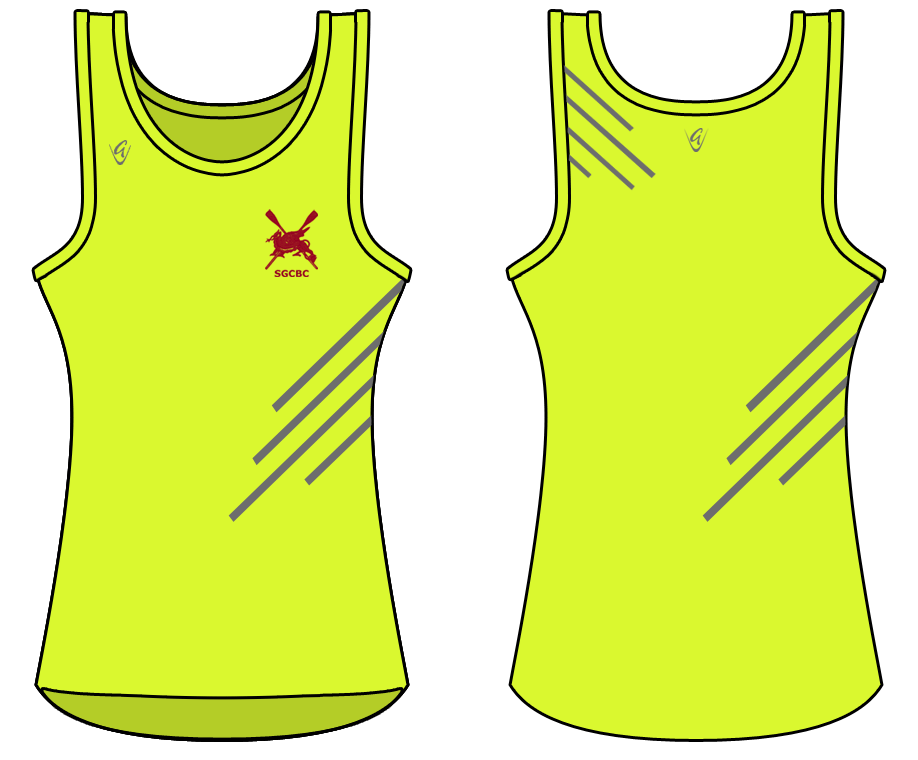 Yellow - Be Seen Singlet Stripes