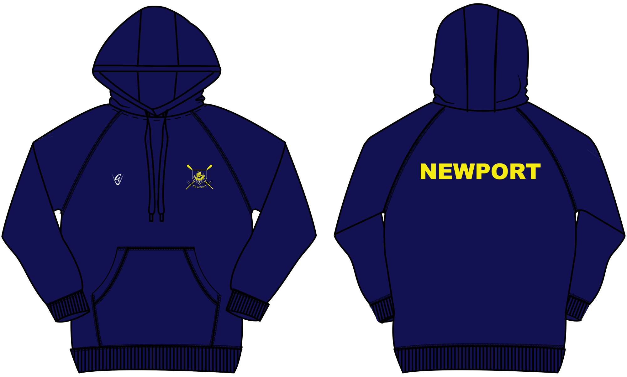 Navy - Classic Hoodie