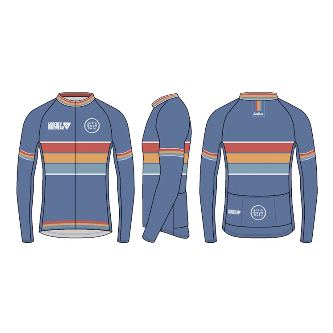 3 Hoops - L/S Classics Full-Zip Cycling Jersey