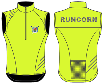 Be Seen Gilet Stripes - Runcorn Rowing Club - Godfrey