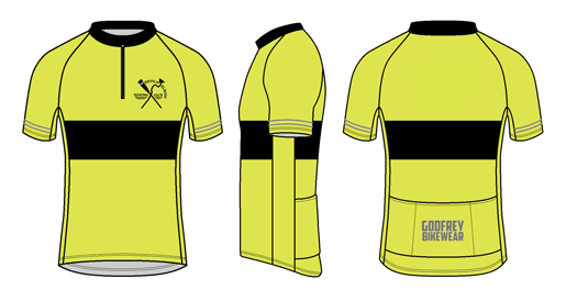 Be Seen SS Neck-Zip Cycling Jersey (Club-Fit)