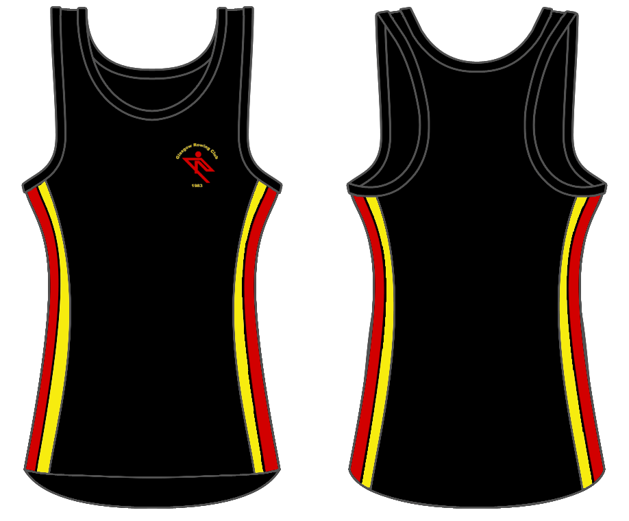 Black - Custom Racerback Singlet