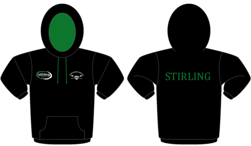 Black / Green - Contrast Hoodie