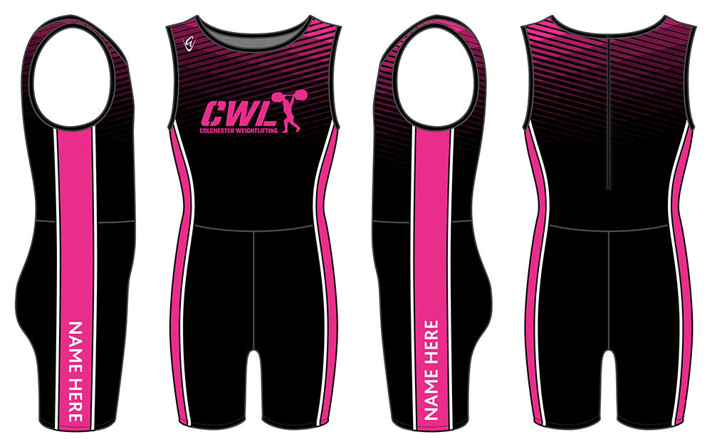 Custom Weightlifting Suit - Pink